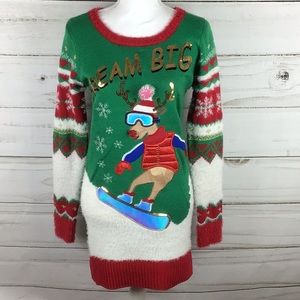 🆕🆕It’s our Time Reindeer Christmas Dress size M